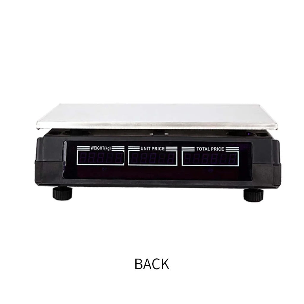 Digital Kitchen Scale Premium 40kg Commercial Electronic Weight Scale - White