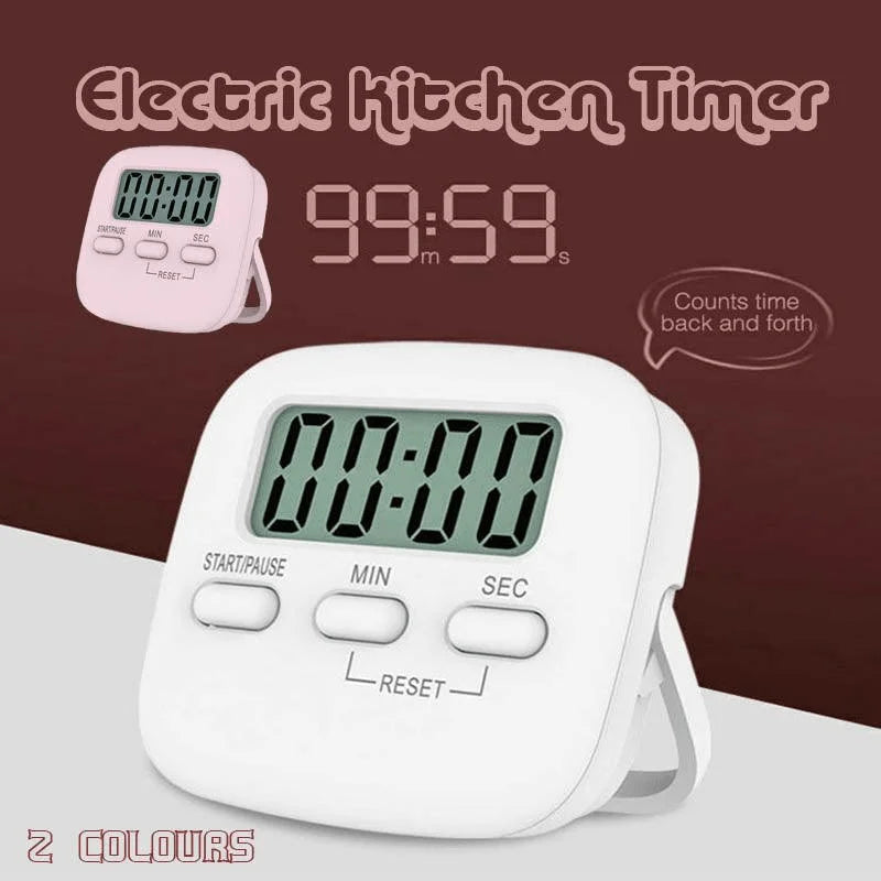 Digital Kitchen Timer 99 Minute Countdown Clock With LCD