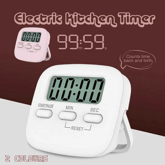 Digital Kitchen Timer 99 Minute Countdown Clock With LCD