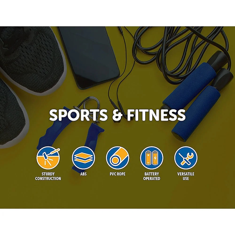 Digital LCD Skipping Jump Rope - Grey