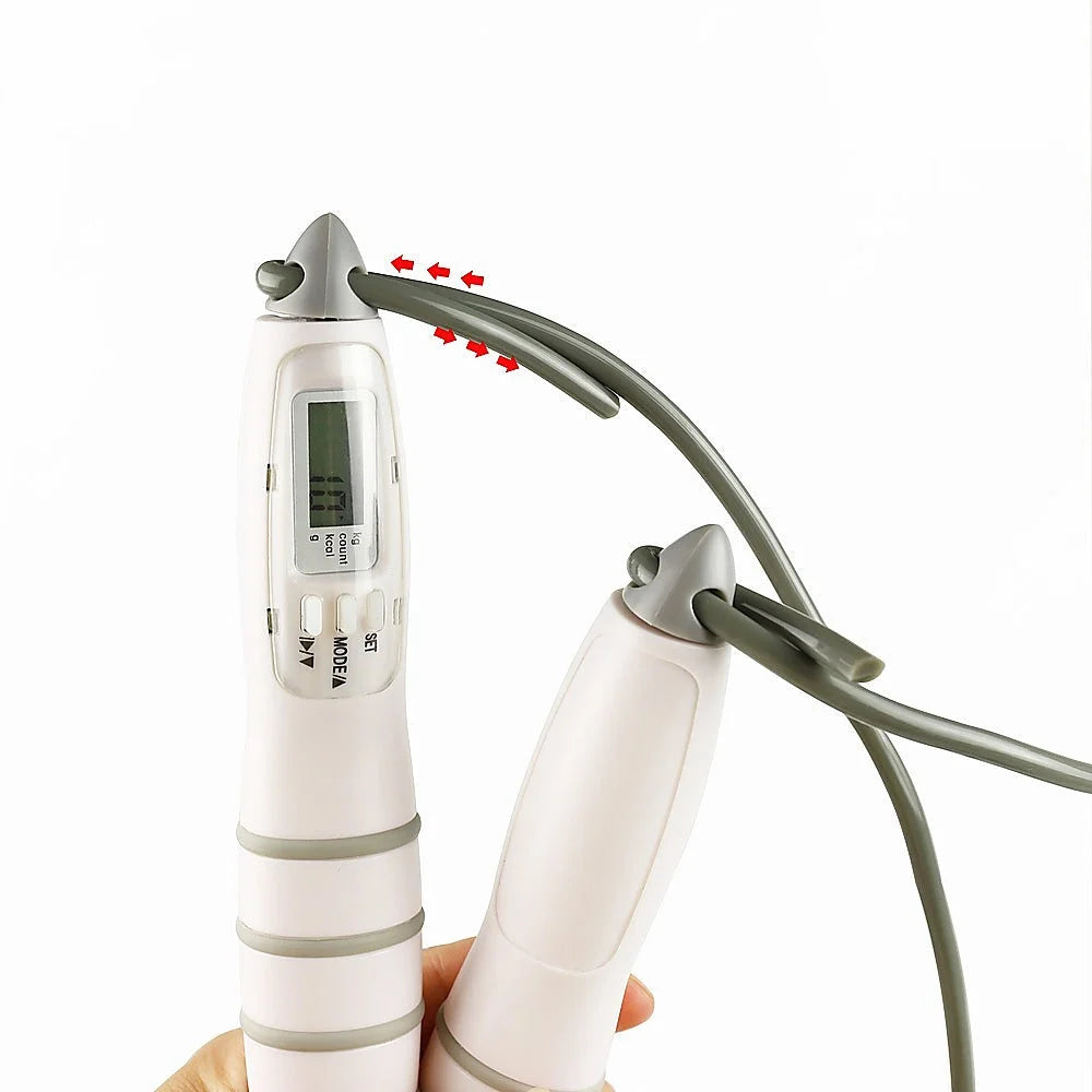 Digital LCD Skipping Jump Rope - Grey