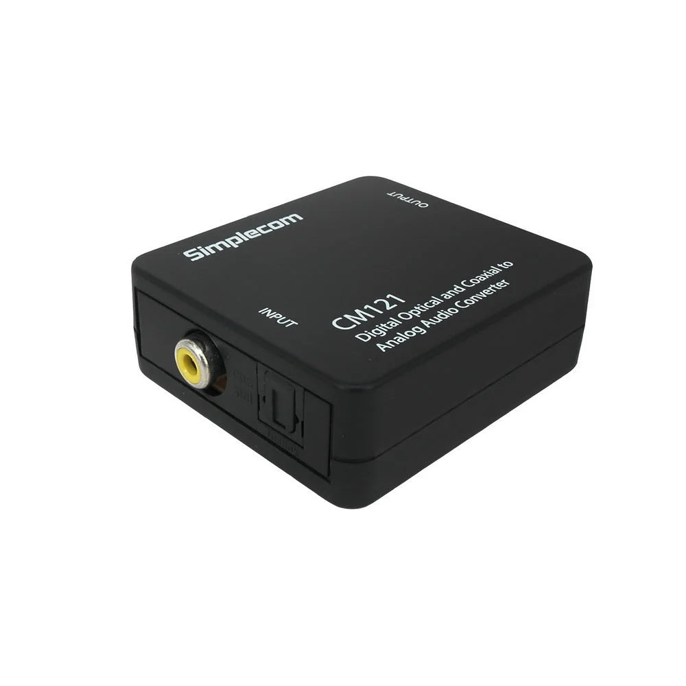 Digital Optical Toslink and Coaxial to Analog RCA Converter