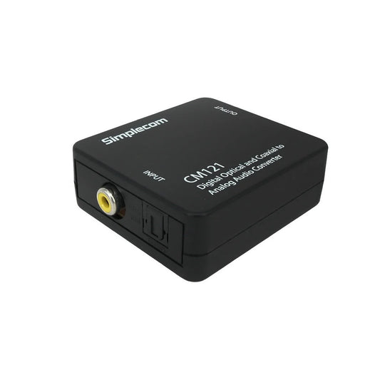 Digital Optical Toslink and Coaxial to Analog RCA Converter