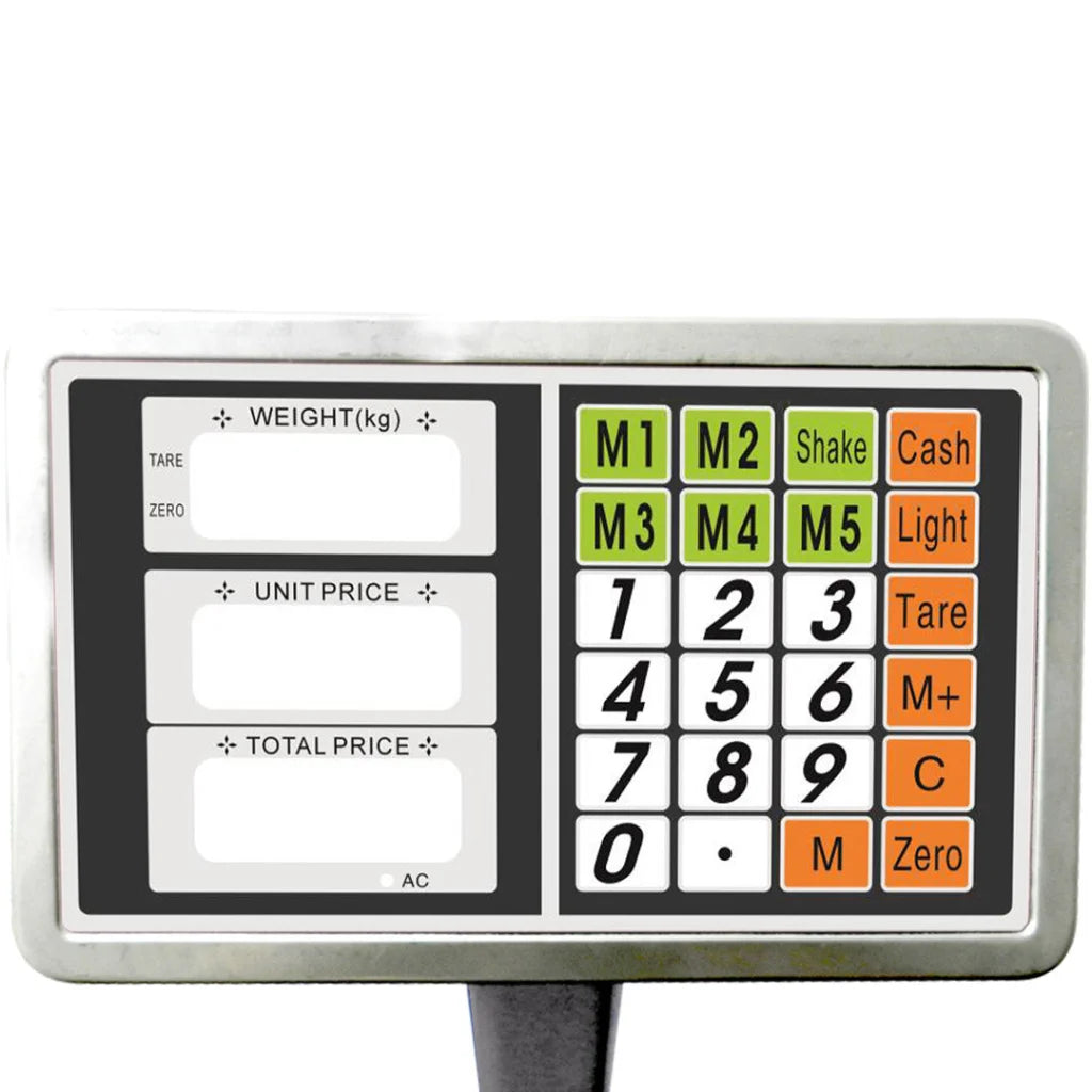 Digital Platform Scale Set Premium 4X 150kg Electronic Computing Shop Postal Weight - Black