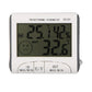 Digital Thermometer Hygrometer with External Sensor - White