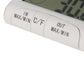 Digital Thermometer Hygrometer with External Sensor - White
