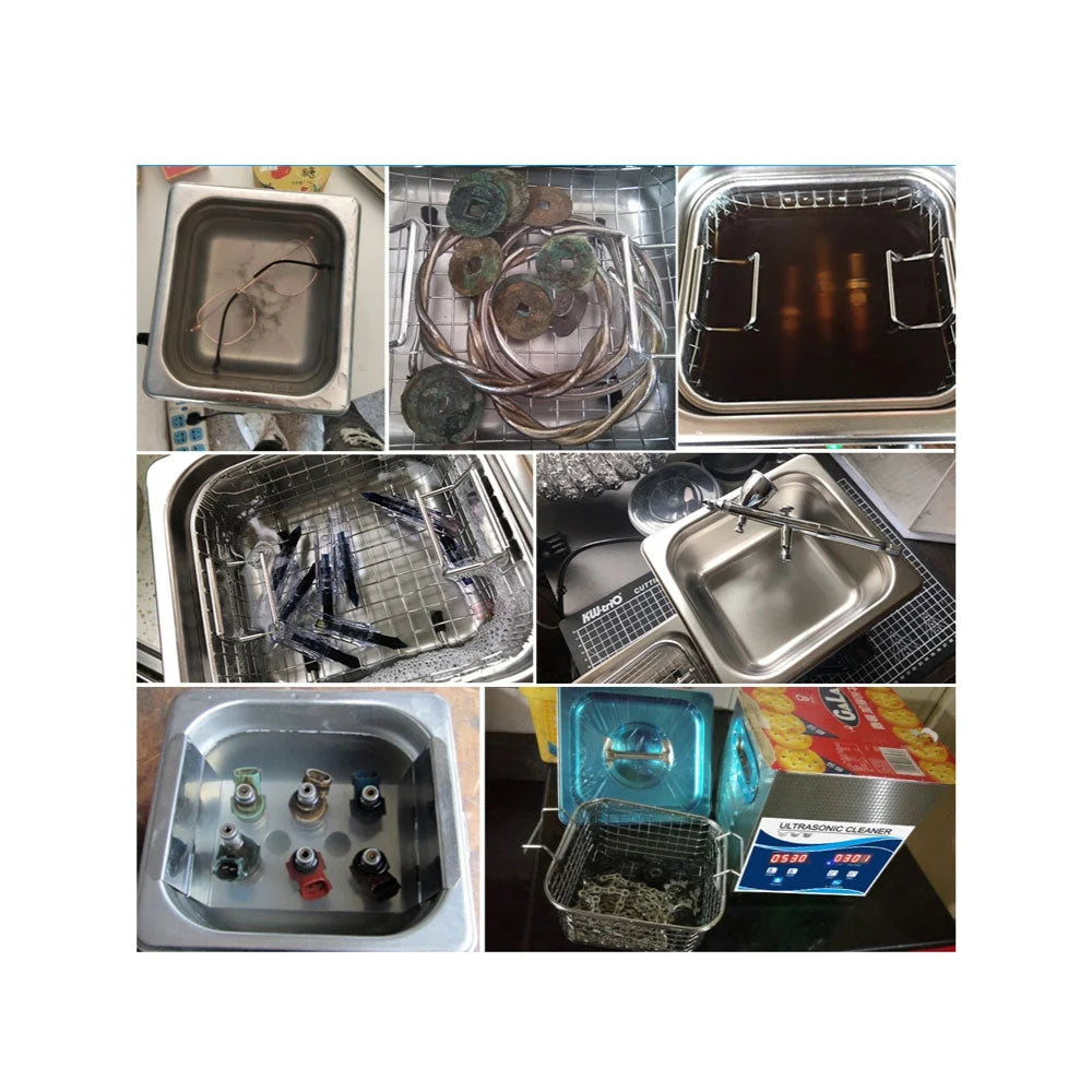 Digital Ultrasonic Cleaner 1.3L Jewelry Ultra Sonic Bath