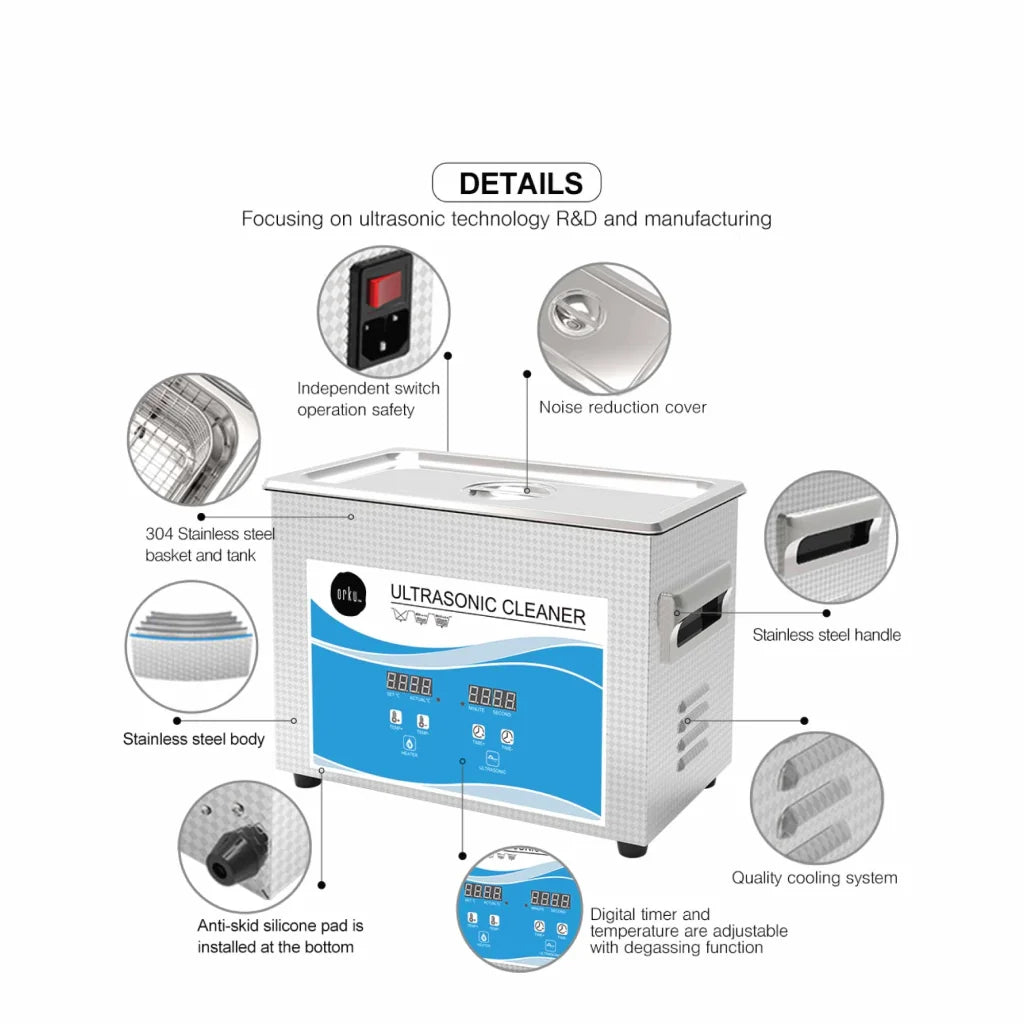 Digital Ultrasonic Cleaner 4.5L Ultra Sonic Bath Jewellery