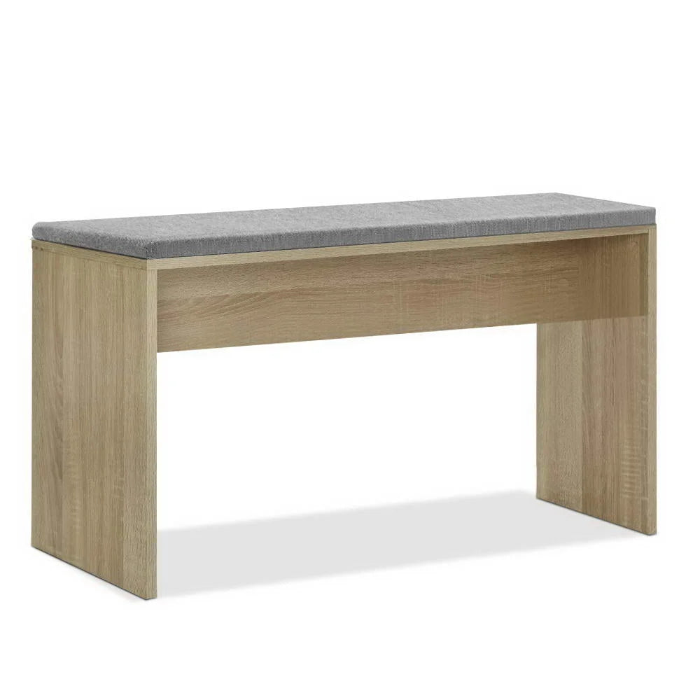 90cm dining bench natu with clean finish and fitted components