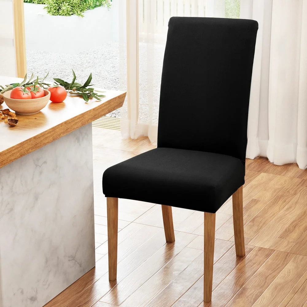Dining Chair Covers 6x Slipcovers Spandex Stretch Banquet