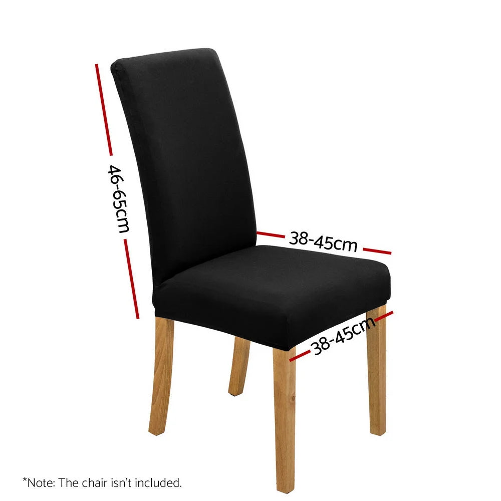 Dining Chair Covers 6x Slipcovers Spandex Stretch Banquet