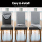 Dining chair with covers slipcovers seat and backrest
