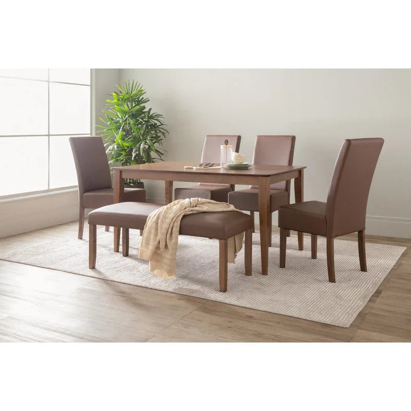 Dining Chair Mesi - Set of 2 - Cocoa Legs Mocha Upholstery