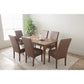 Dining Chair Mesi - Set of 2 - Cocoa Legs Mocha Upholstery