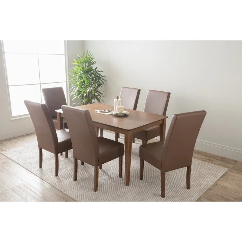 Dining Chair Mesi - Set of 2 - Cocoa Legs Mocha Upholstery
