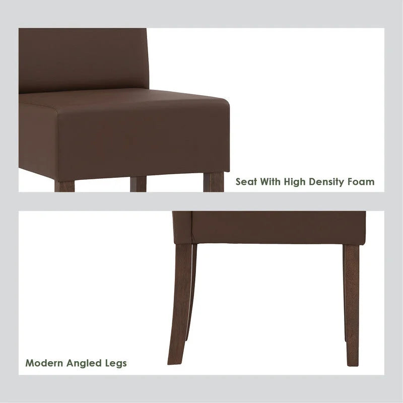 Dining Chair Mesi - Set of 2 - Natural Legs Blue Challis