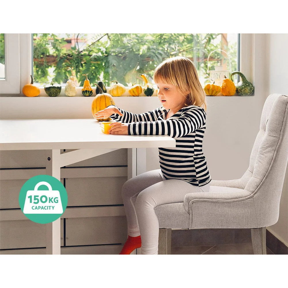 Dining Chair Set of 2 Beige CAYES French Provincial Chairs