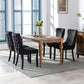 Dining Chairs 4x Velvet Upholstered Tufted Studs Trim Solid