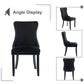 Dining Chairs 4x Velvet Upholstered Tufted Studs Trim Solid