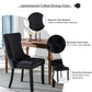 Dining Chairs 8x Velvet Upholstered Tufted Studs Trim Solid