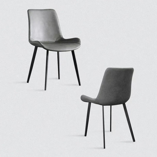 Dining Chairs Minimal List PU Retro Cafe Kitchen Modern