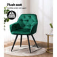 Dining Chairs Set of 2 Calivia Kitchen Upholstered Velvet