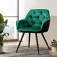 Dining Chairs Set of 2 Calivia Kitchen Upholstered Velvet