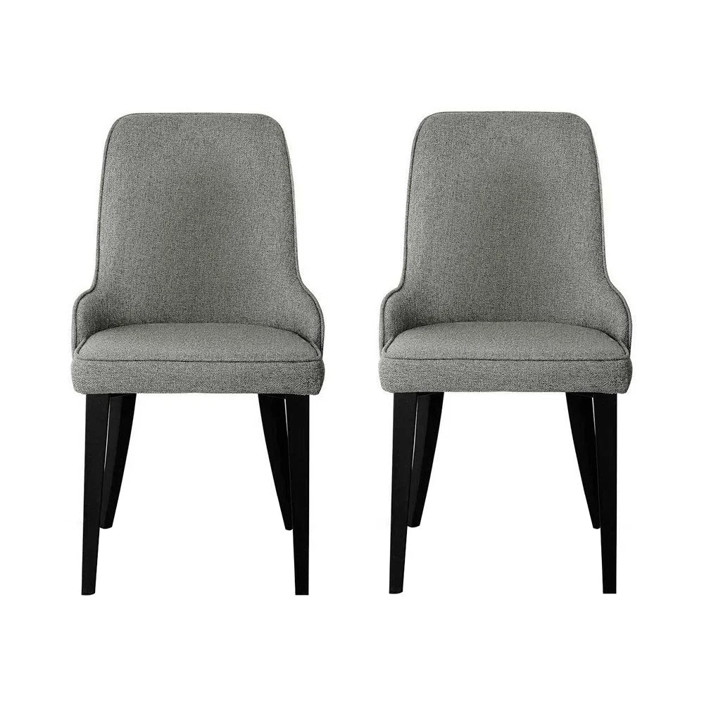 Dining chairs set with visible material texture