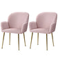 Dining Chairs Set of 2 Velvet - Pink Kynsee