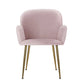 Dining Chairs Set of 2 Velvet - Pink Kynsee