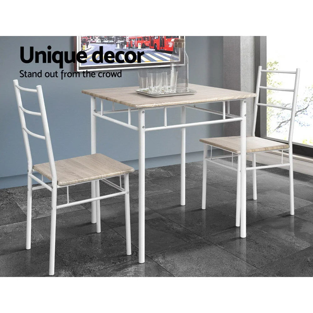 Dining Set 3-Piece - Natural - Dining