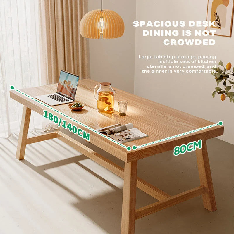 Dining Table 1.8M Solid Wood Square Kitchen Furniture