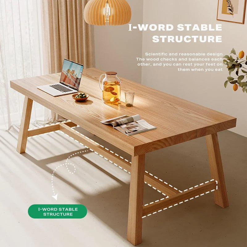 Dining Table 1.8M Solid Wood Square Kitchen Furniture