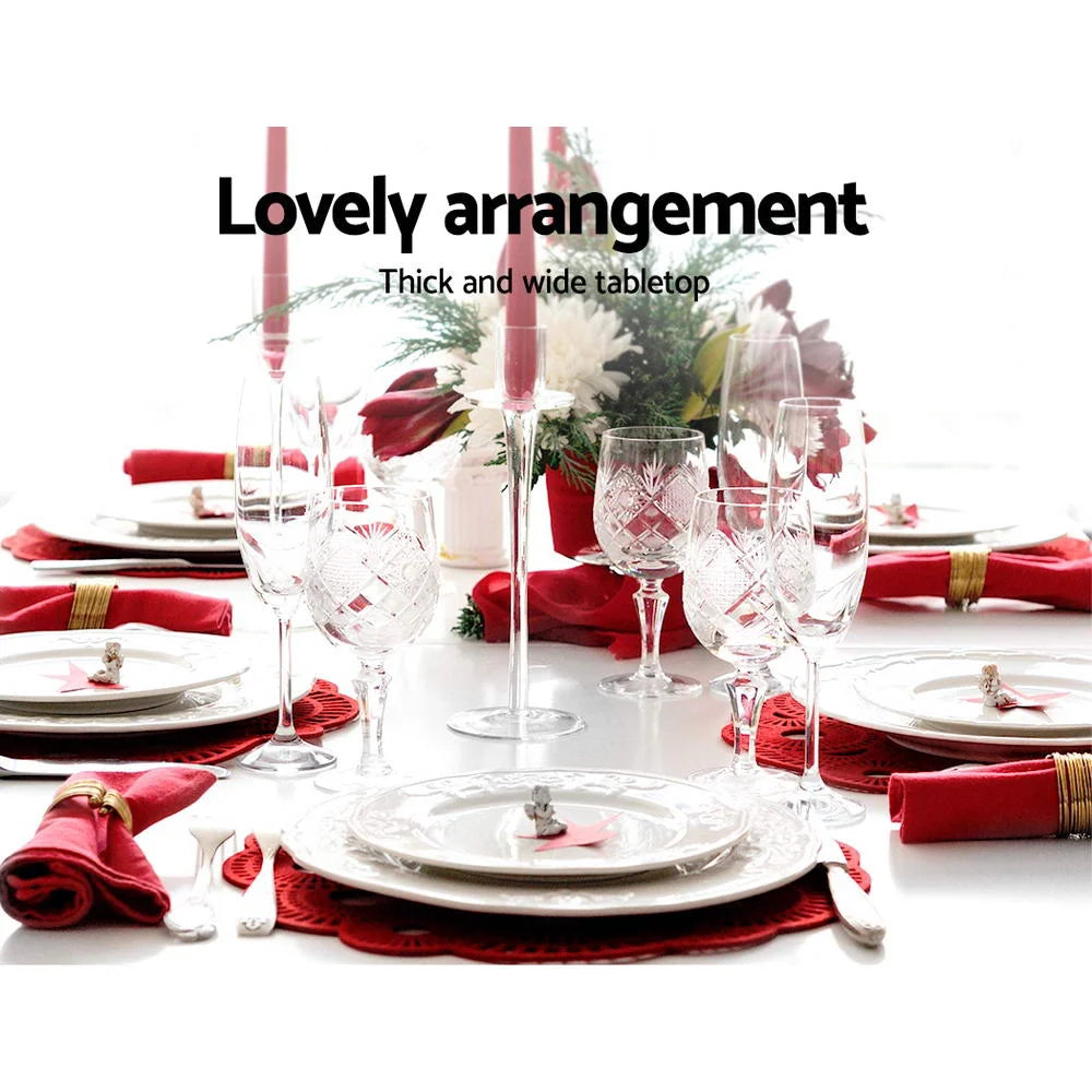 Dining Table 4 Seater Wooden Kitchen Tables White 120cm