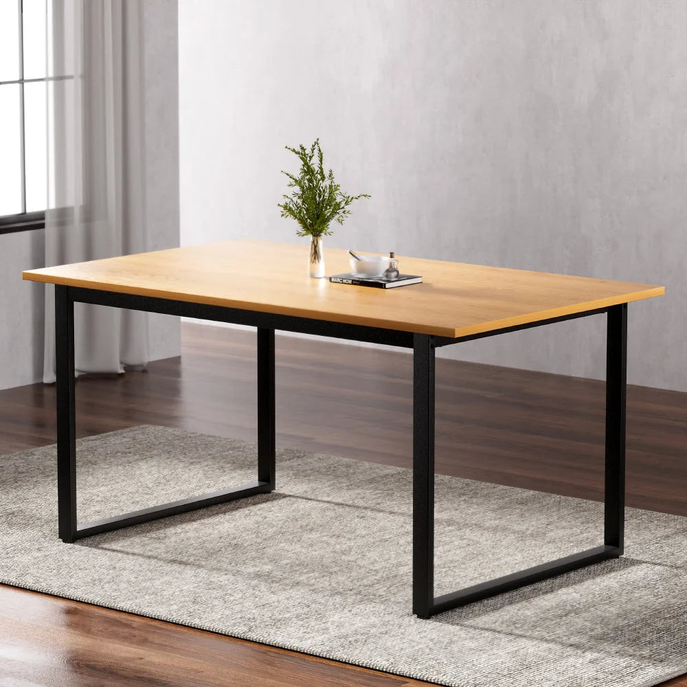 Dining Table 6 Seater Kitchen Café Rectangular Wooden Table