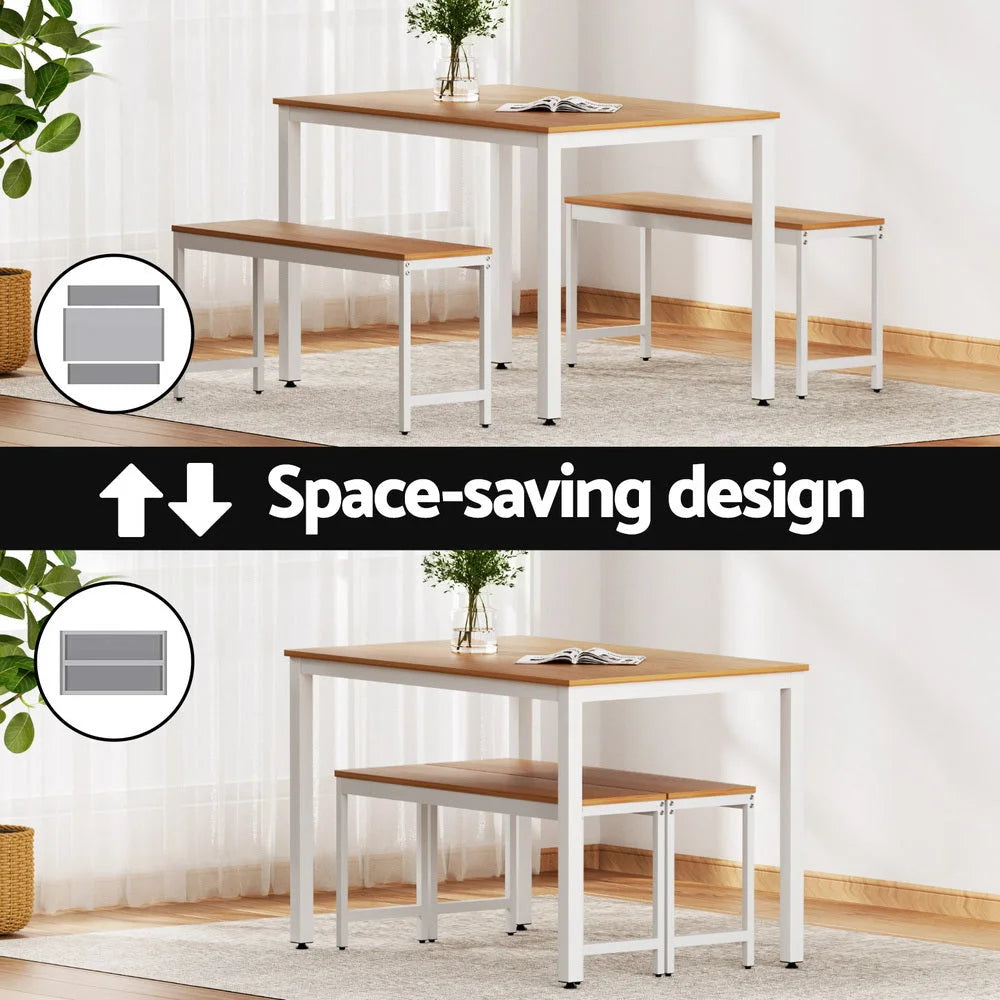 Dining table with chairs desk bench sets