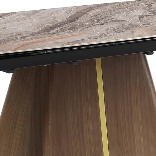 Dining Table MDF Ceramic Glass Table Top Extendable