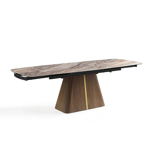 Dining Table MDF Ceramic Glass Table Top Extendable