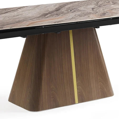 Dining Table MDF Ceramic Glass Table Top Extendable