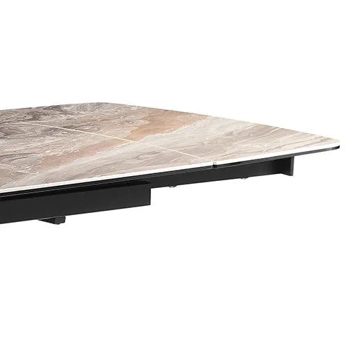 Dining Table MDF Ceramic Glass Table Top Extendable