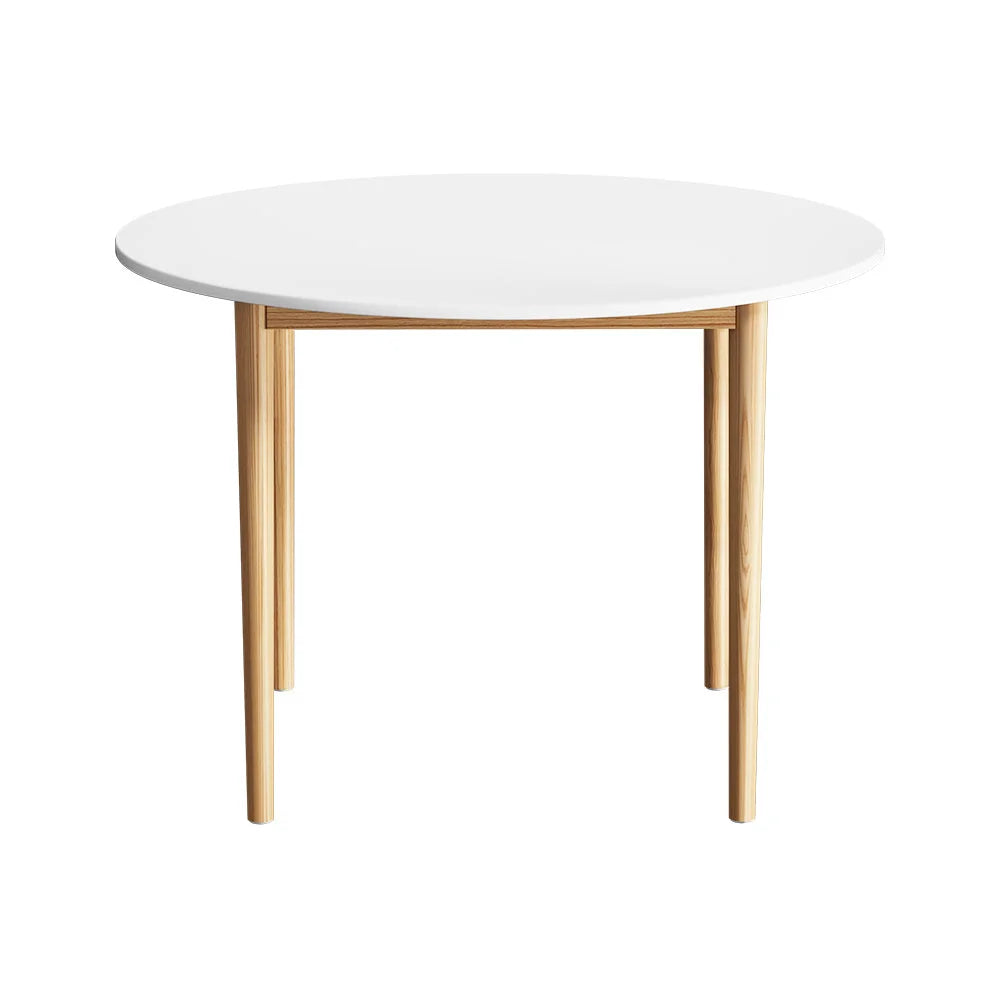 Dining Table Round 108CM Diameter white demi 825