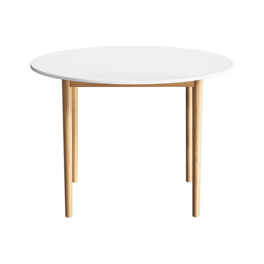 Dining Table Round 108CM Diameter - White DEMI
