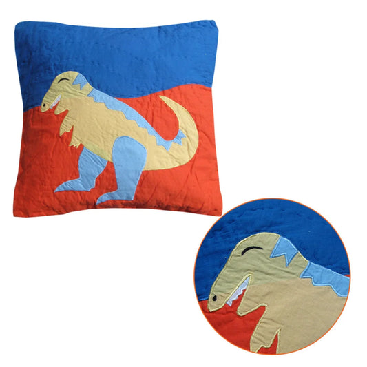 Dinosaur Cushion Filled Embroidered - Home & Garden