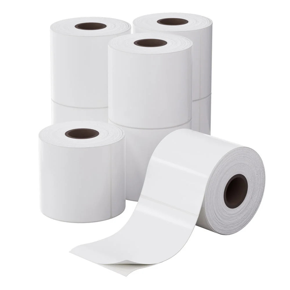 Direct Thermal Labels Printer Paper 8 Rolls Barcode
