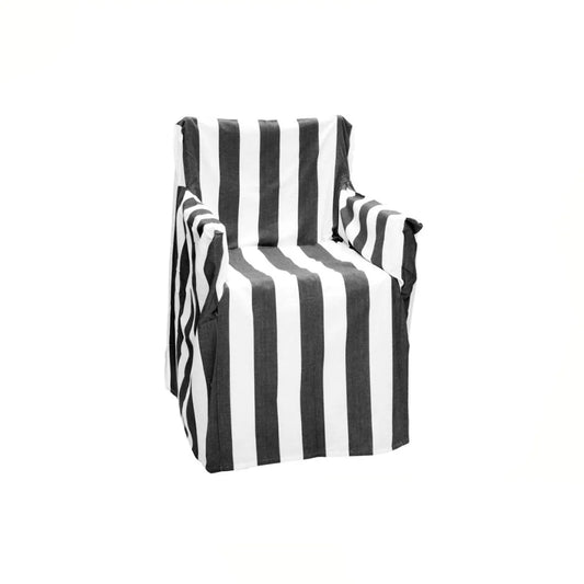 Director Chair Cover Rans 100 Cotton Striped Black