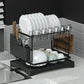 Tier storage rack with frame detail shown