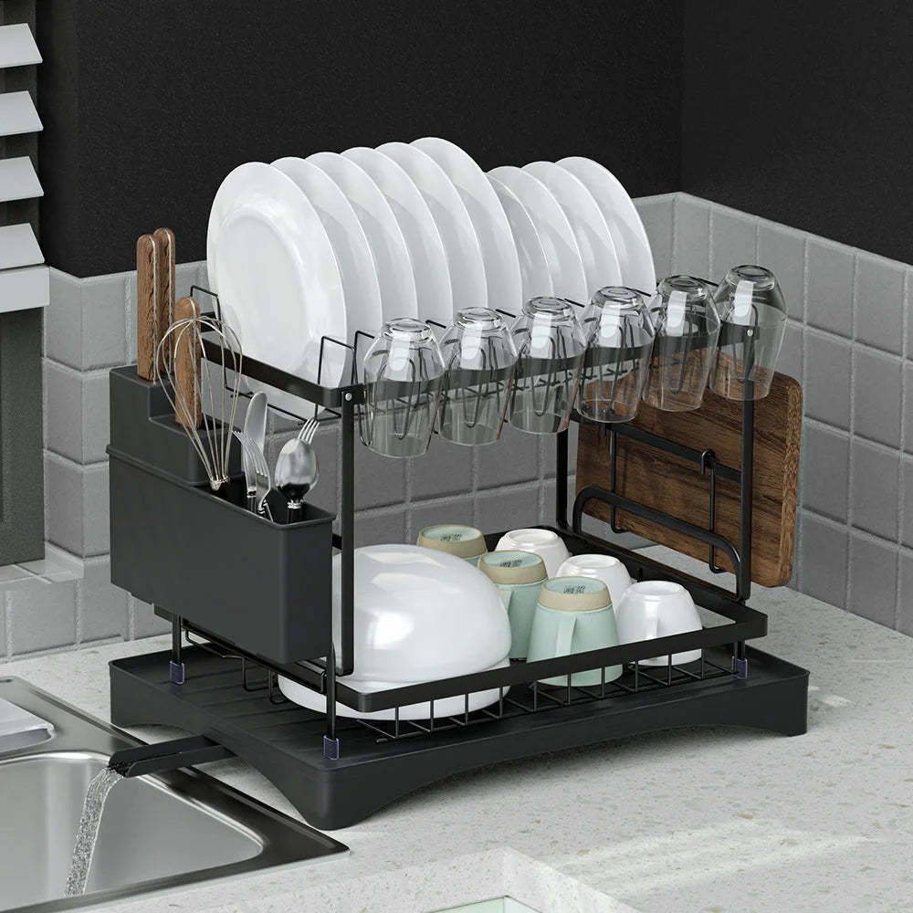 Tier storage rack with frame detail shown