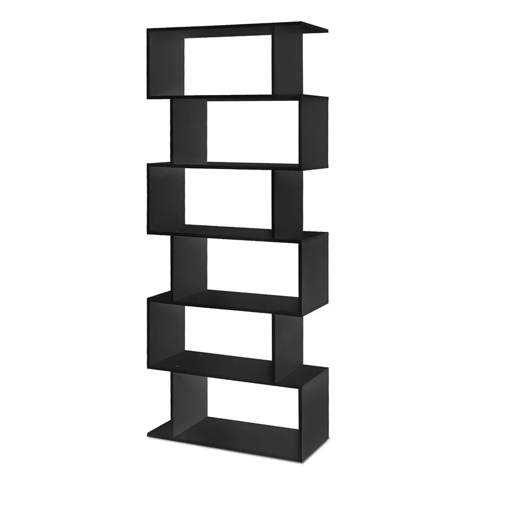 Display Shelf 6 Tier - Black - Bedroom