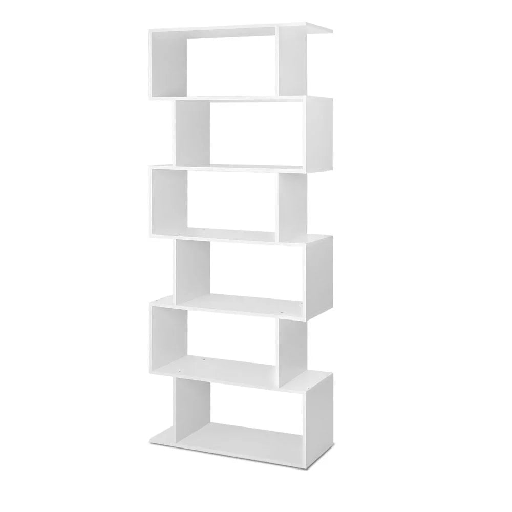 Display Shelf 6 Tier - White - Bedroom