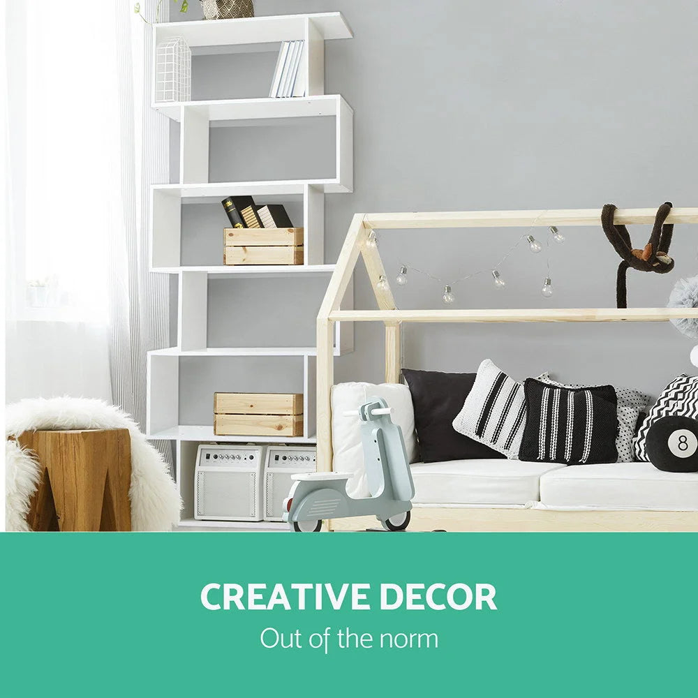 Display Shelf 6 Tier - White - Bedroom